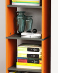 Lukzer 6-Layer Open Bookshelf & Display Rack – Engineered Wood, White, Wenge, Oak, Brown, Light Oak, Lava, Mist, Charcoal, Ember (MR-005)