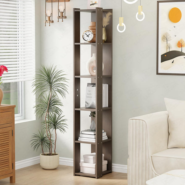 Lukzer Engineered Wood Multipurpose Bookshelf & Storage Organiser (MR-019/Wenge)