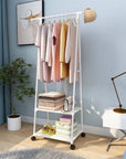 Lukzer A-Shape Garment Stand with 2 Bottom Shelves – Sturdy Clothing Rack (Model: AS-01)