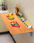 Lukzer Multi-Function Wood Wall Mounted Folding Table – Space-Saving Modern Design (White, Wenge, Oak Brown & Light Oak) | MT-001, 120x40cm