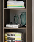 Lukzer 6-Layer Open Bookshelf & Display Rack – Engineered Wood, White, Wenge, Oak, Brown, Light Oak, Lava, Mist, Charcoal, Ember (MR-005)