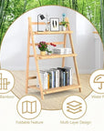 Lukzer Multipurpose Standing Shelf Rack for Kitchen Organizer | Bamboo Storage Rack for for Books, Plants, Decor & More | Lightweight, Durable Organizer for Living Room, Balcony & Office - (2,3,5,6 Tier)