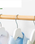 Lukzer Rectangular Coat Rack with Hanging Rail & 2 Shelves – Natural Finish (154.5x38x30.5cm)