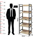 Lukzer 5-Layer Multi-Purpose Kitchen Rack – Space-Saving Storage (Model: MKR-005)