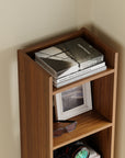 Lukzer 6-Layer Open Bookshelf & Display Rack – Engineered Wood, White, Wenge, Oak, Brown, Light Oak, Lava, Mist, Charcoal, Ember (MR-005)
