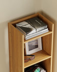 Lukzer 6-Layer Open Bookshelf & Display Rack – Engineered Wood, White, Wenge, Oak, Brown, Light Oak, Lava, Mist, Charcoal, Ember (MR-005)