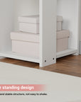 Lukzer 5-Layer Bookshelf & Open Display Rack – White, Wenge & Oak Brown (MR-019)