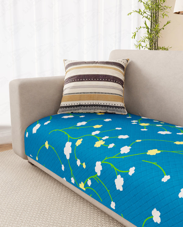 Lukzer Quilted Waterproof Sofa Mat Bloosam Trail (SC-189-01)