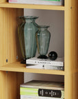 Lukzer 6-Layer Open Bookshelf & Display Rack – Engineered Wood, White, Wenge, Oak, Brown, Light Oak, Lava, Mist, Charcoal, Ember (MR-005)