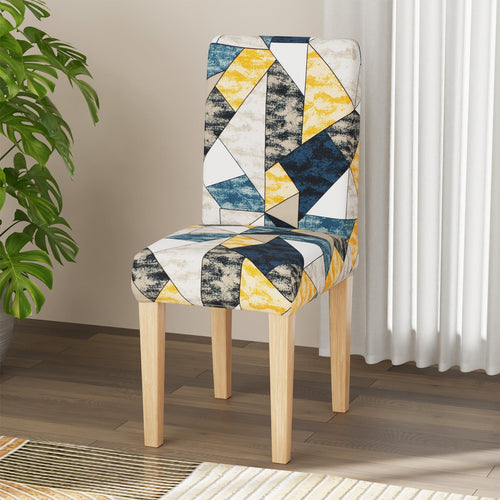 Polyester Chair Cover (Prism Yellow Design)
