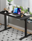 Lukzer Electric Automatic Height Adjustable Sit Stand Desk for Home & Office | EST - 003 | (Black & Oak Brown/Black & Light Oak/Black & Black/White & White/White & Oak Light/White & Oak Brown)