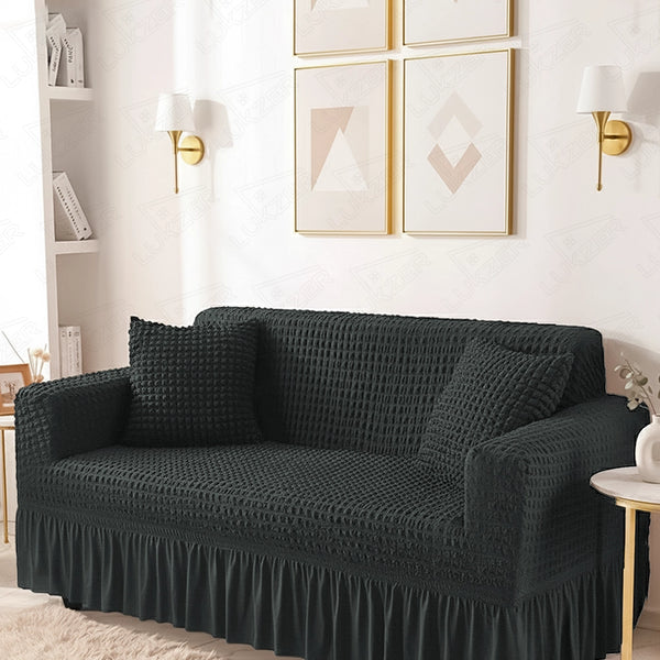 Lukzer Turkish Design Bubble Pattern Sofa Cover Bubble Slate Grey (SC-100-01)