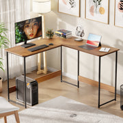 Lukzer Engineered Wood L-Shaped Corner Study and Computer Table for Home or Office (MST-007)