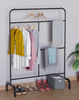 Multi-Purpose Metal Garment Stand with Multi-Level Hanging Bars | (MGS-005/145x109x40cms)