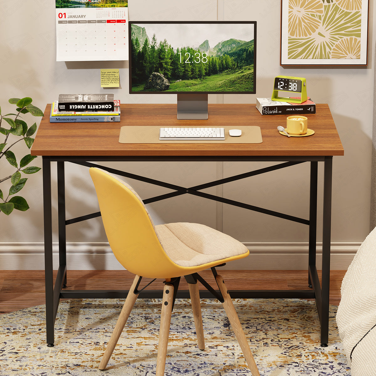 Black Frame & Oak Brown Top