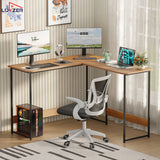 Lukzer Engineered Wood L-Shaped Corner Study and Computer Table for Home or Office (MST-007)