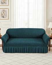 Lukzer Turkish Design Bubble Pattern Sofa Cover - Bubble Teal Blue (SC-103-01)