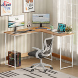 Lukzer Engineered Wood L-Shaped Corner Study and Computer Table for Home or Office (MST-007)