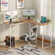 Lukzer Engineered Wood L-Shaped Corner Study and Computer Table for Home or Office (MST-007)