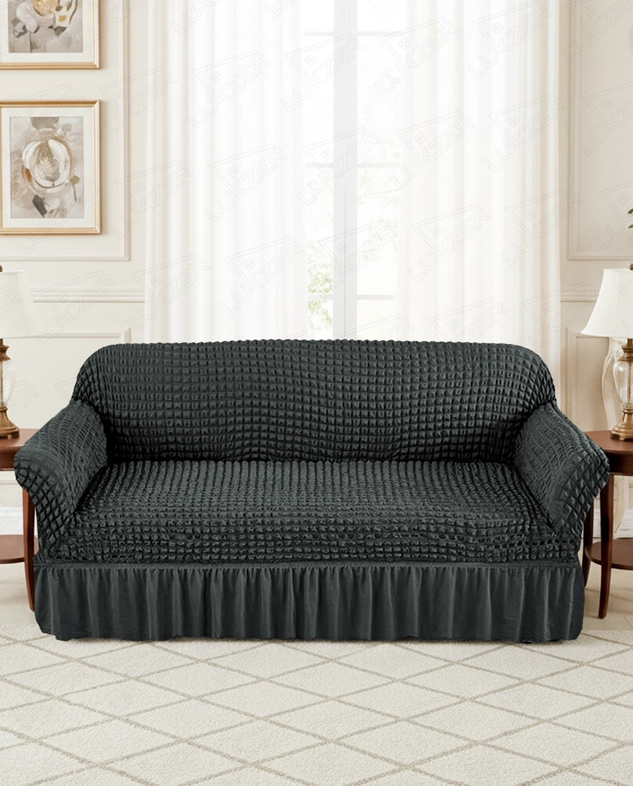 Lukzer Turkish Design Bubble Pattern Sofa Cover Bubble Slate Grey (SC-100-01)
