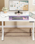 Lukzer Electric Automatic Height Adjustable Sit Stand Desk for Home & Office | EST - 003 | (Black & Oak Brown/Black & Light Oak/Black & Black/White & White/White & Oak Light/White & Oak Brown)