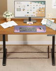 Lukzer Electric Automatic Height Adjustable Sit Stand Desk for Home & Office | EST - 003 | (Black & Oak Brown/Black & Light Oak/Black & Black/White & White/White & Oak Light/White & Oak Brown)