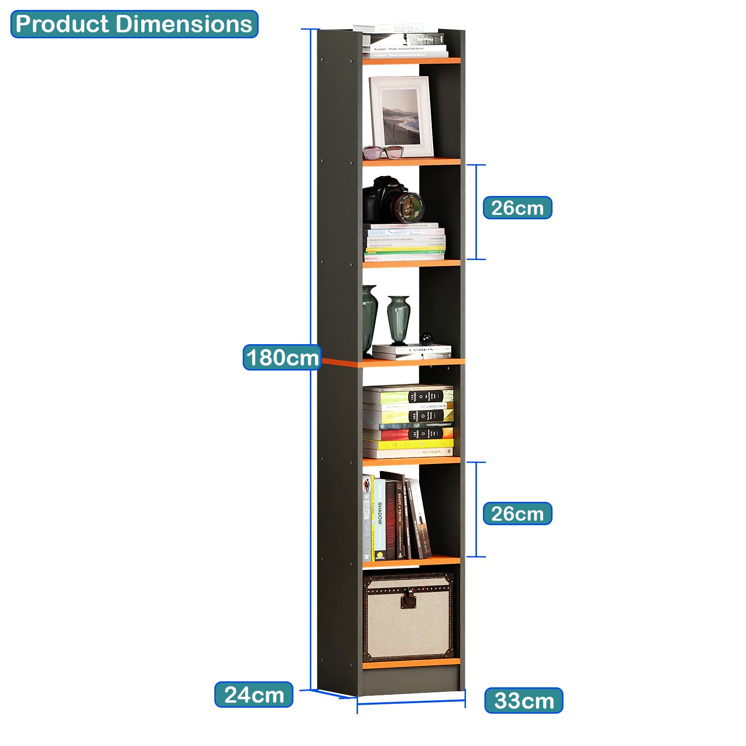 6 Layer Bookshelf/Open Display Rack | (MR-005)