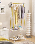 Lukzer A-Shape Garment Rack with 2 Bottom Shelves – MGR-010