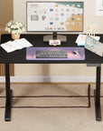 Lukzer Electric Automatic Height Adjustable Sit Stand Desk for Home & Office | EST - 003 | (Black & Oak Brown/Black & Light Oak/Black & Black/White & White/White & Oak Light/White & Oak Brown)
