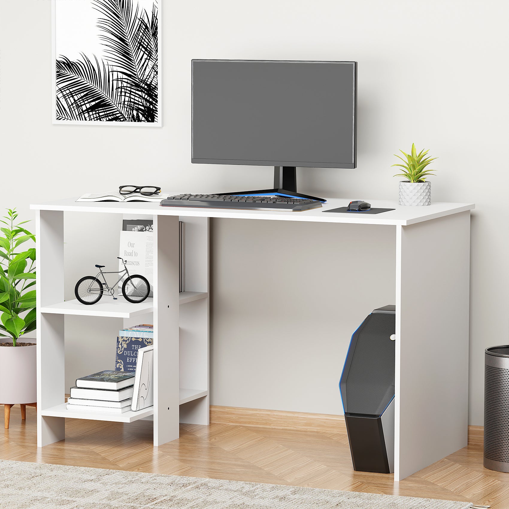 Computer Desk with Bookshelf | (ST-007)