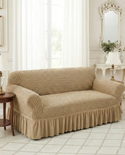 Lukzer Turkish Design Bubble Pattern Sofa Cover  Bubble Sand Beige (SC-101-01)