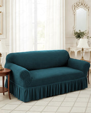Lukzer Turkish Design Bubble Pattern Sofa Cover - Bubble Teal Blue (SC-103-01)