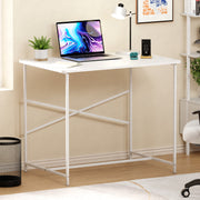 Lukzer X-Support Metal Frame & Engineered Wood Study Table for Home & Office (MST-008)