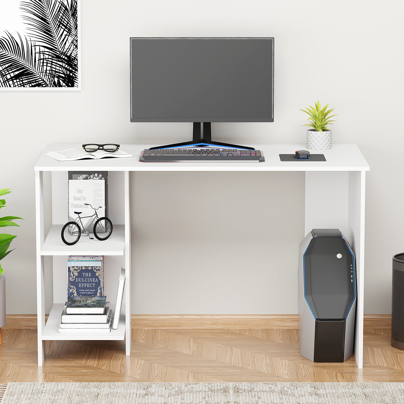 Computer Desk with Bookshelf | (ST-007)