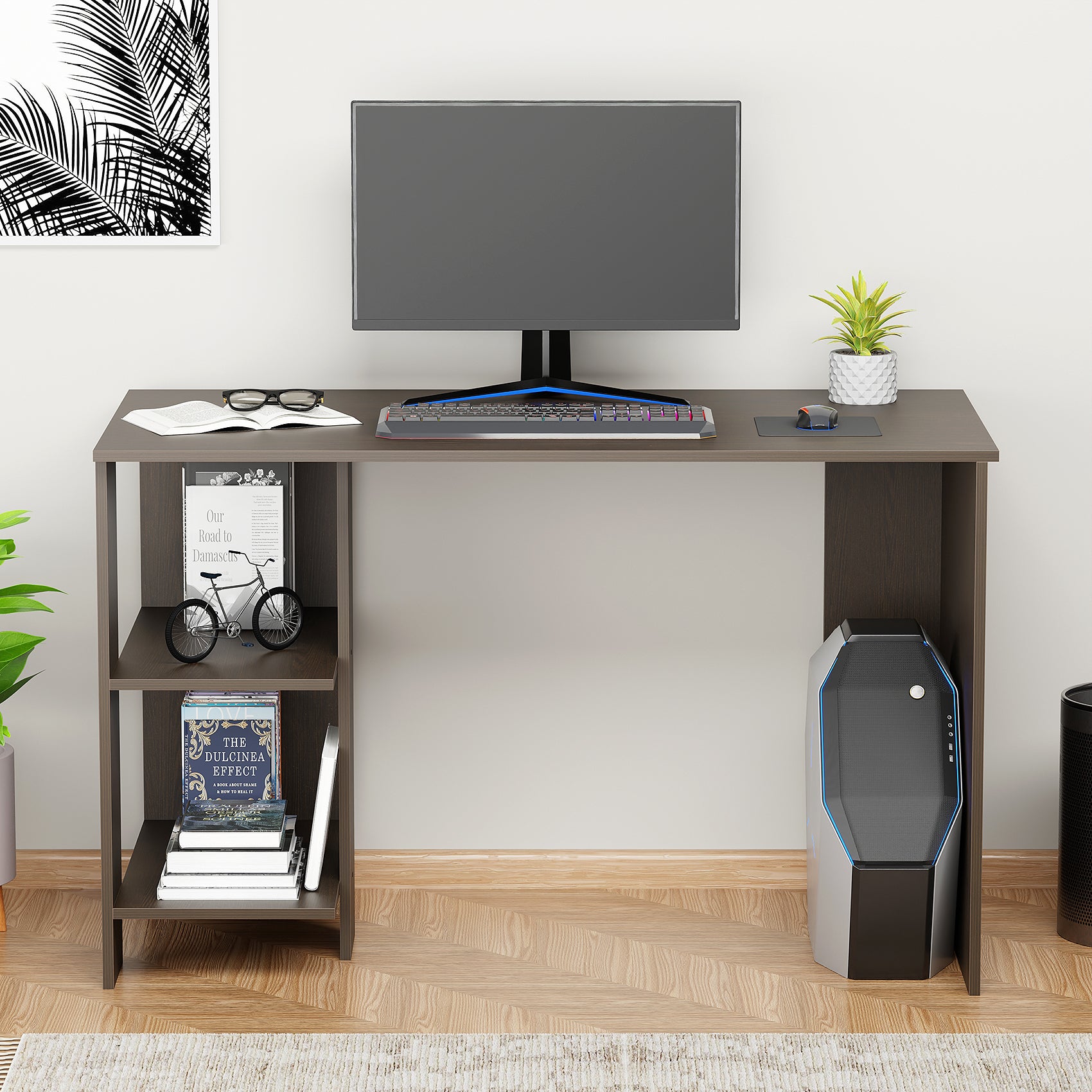 Computer Desk with Bookshelf | (ST-007)