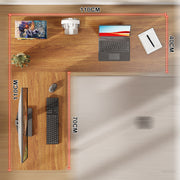 Lukzer Engineered Wood L-Shaped Corner Study and Computer Table for Home or Office (MST-007)