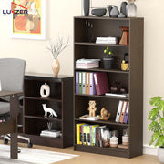 Lukzer Engineered Wood 6 Tier Bookcase Open Bookshelf & Display Rack (MR-032/Oak Brown)