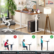 Lukzer Electric Automatic Height Adjustable Sit Stand Desk EST-003
