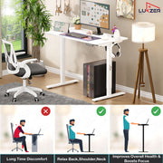 Lukzer Electric Automatic Height Adjustable Sit Stand Desk EST-003