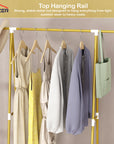 Lukzer A-Shape Garment Rack with 2 Bottom Shelves – MGR-010