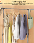 Lukzer A-Shape Garment Rack with 2 Bottom Shelves – MGR-010