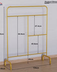 Multi-Purpose Metal Garment Stand with Multi-Level Hanging Bars | (MGS-005/145x109x40cms)