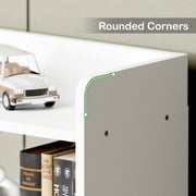 Lukzer Engineered Wood 6 Tier Bookcase Open Storage Cabinet (MR-007/White)