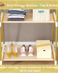 Lukzer A-Shape Garment Rack with 2 Bottom Shelves – MGR-010