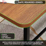 Lukzer X-Support Metal Frame & Engineered Wood Study Table for Home & Office (MST-008)