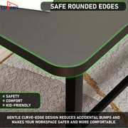 Lukzer X-Support Metal Frame & Engineered Wood Study Table for Home & Office (MST-008)