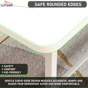 Lukzer X-Support Metal Frame & Engineered Wood Study Table for Home & Office (MST-008)