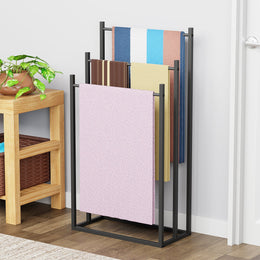 Lukzer Premium Metal Towel Rack – Sturdy & Stylish (Black/White, Model: MGS-007)