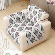 Lukzer Quilted Reversible Sofa Cover Mat with Arms | Polyester Blend 350 GSM Full Coverage & Back Belt for Stability | Washable Furniture Protector.
