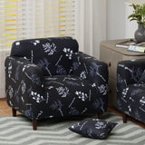 Polyester Sofa Cover (Black Stem Design)